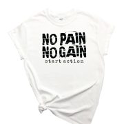 No pain no gain_egyedi-polo